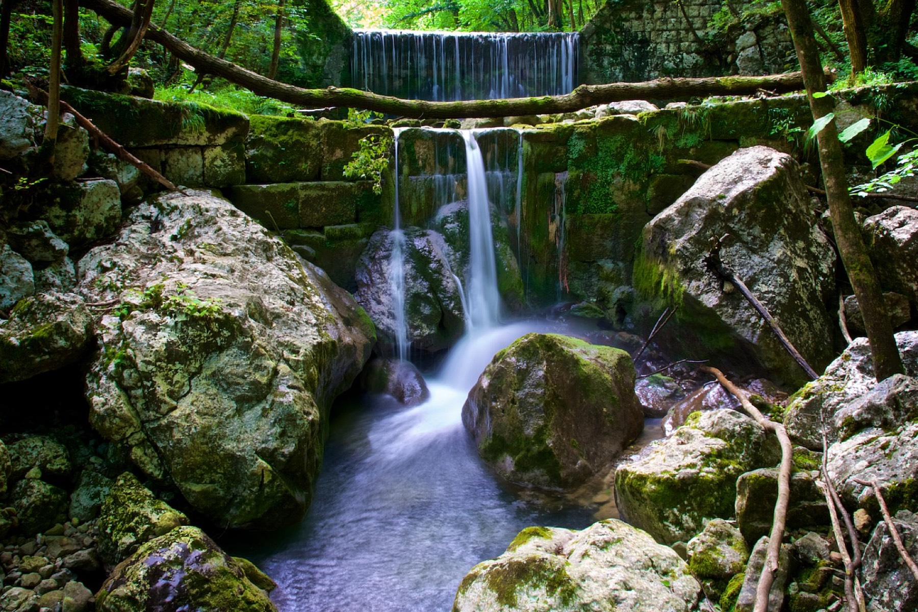 Wasserfälle von Orvenco in Friaul